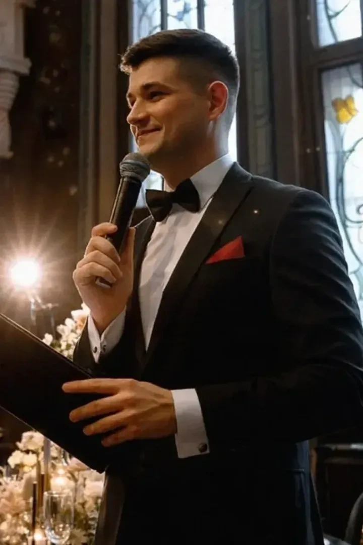 Ведущий на мероприятие