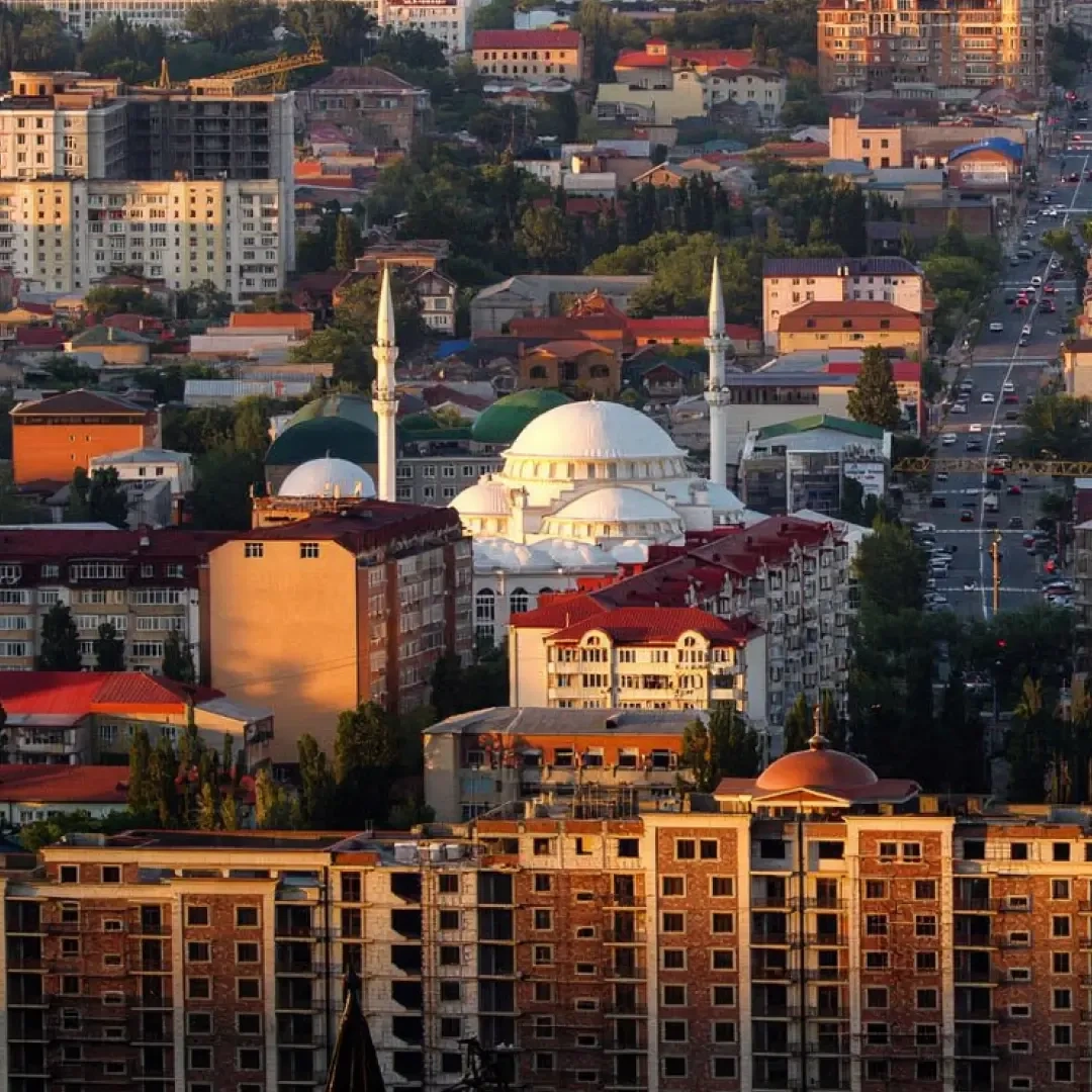 вид на город