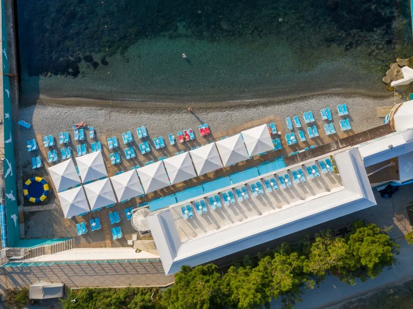 Пляж вид сверху