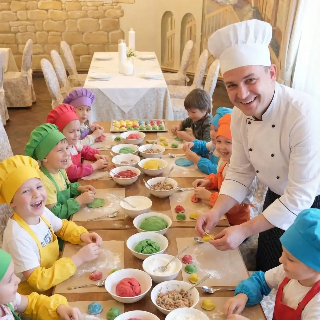 Лепка пельменей