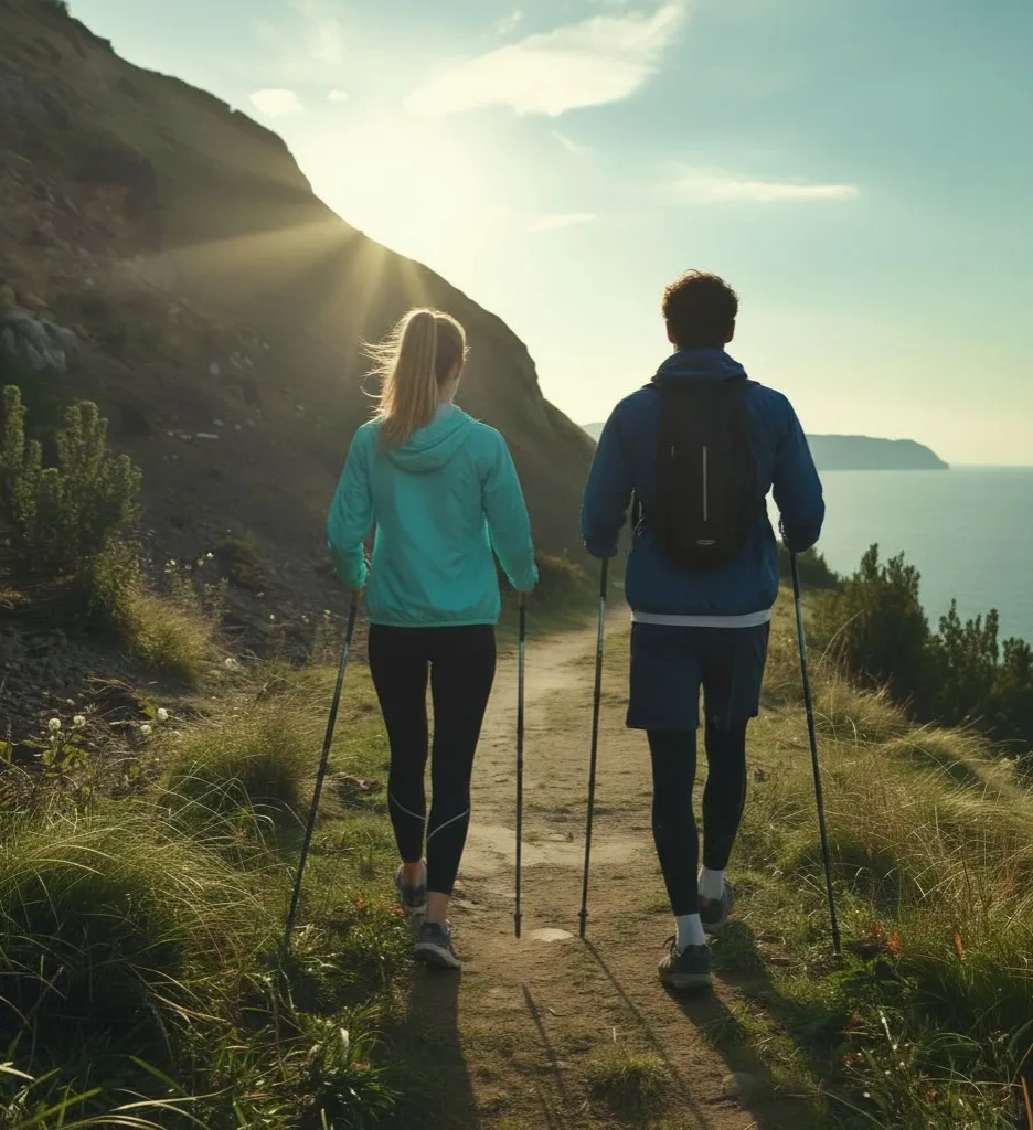 Поход в горы с видом на море