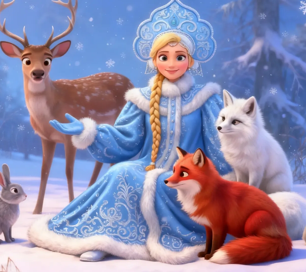 снегурочка с кокошником